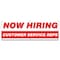 Signmission Now Hiring Customer Service Reps Banner Apply Inside Accepting Application Single Sided B-72-30227 - alternate 1